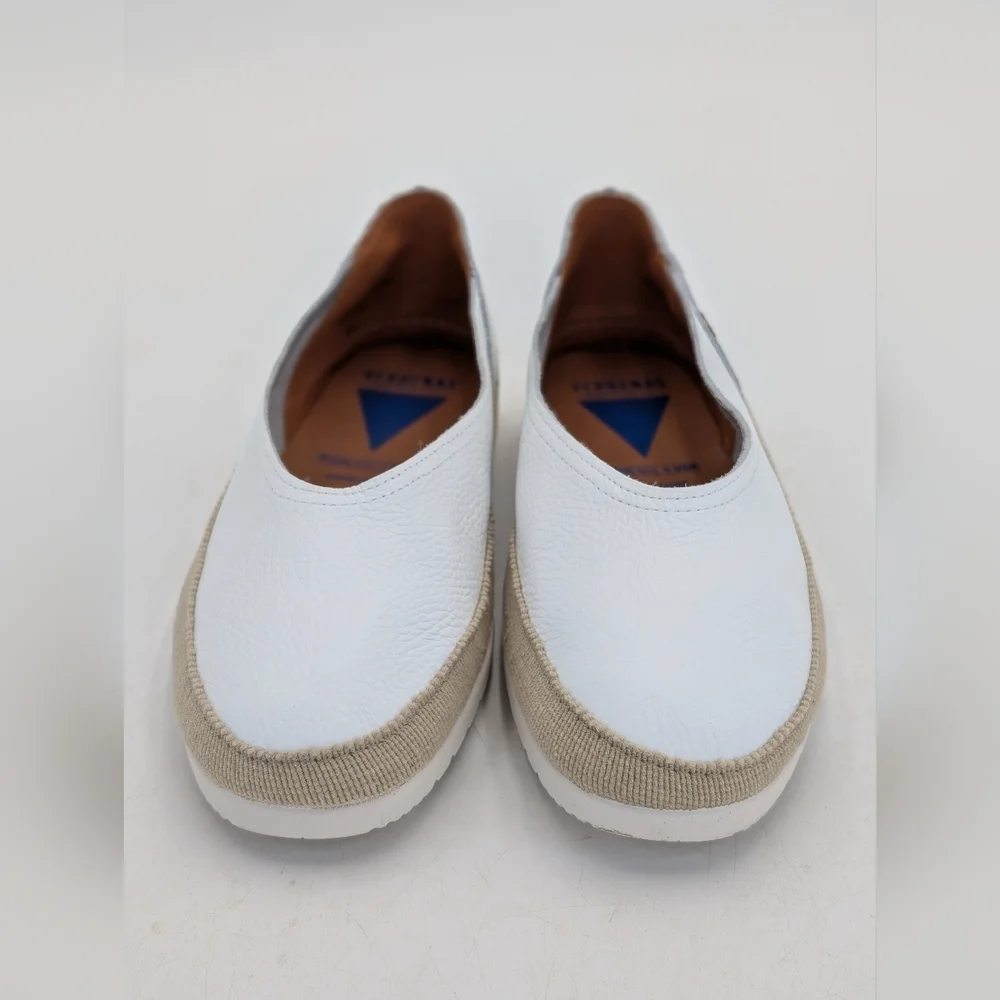 Verbenas Noelia Women Sz 10 Made in Spain Espadrilles White Leather
